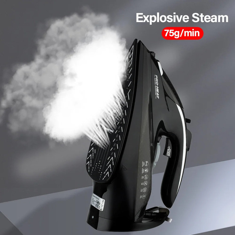 V728-1005007422739776-A-190989-04 2200W Professional Steam Iron with Ceramic Soleplate - Image 5
