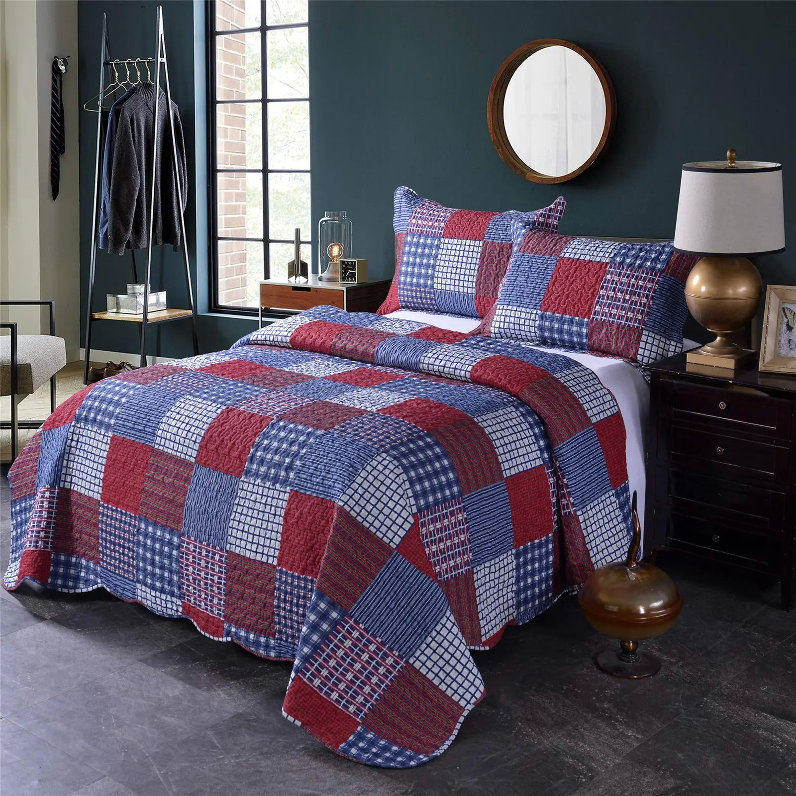 V745-MAC080159Q13U-190949-01 Finesse Quilted Bedspread and Pillowcases Set: Transform Your Sleep Experience - Queen size - Image 2