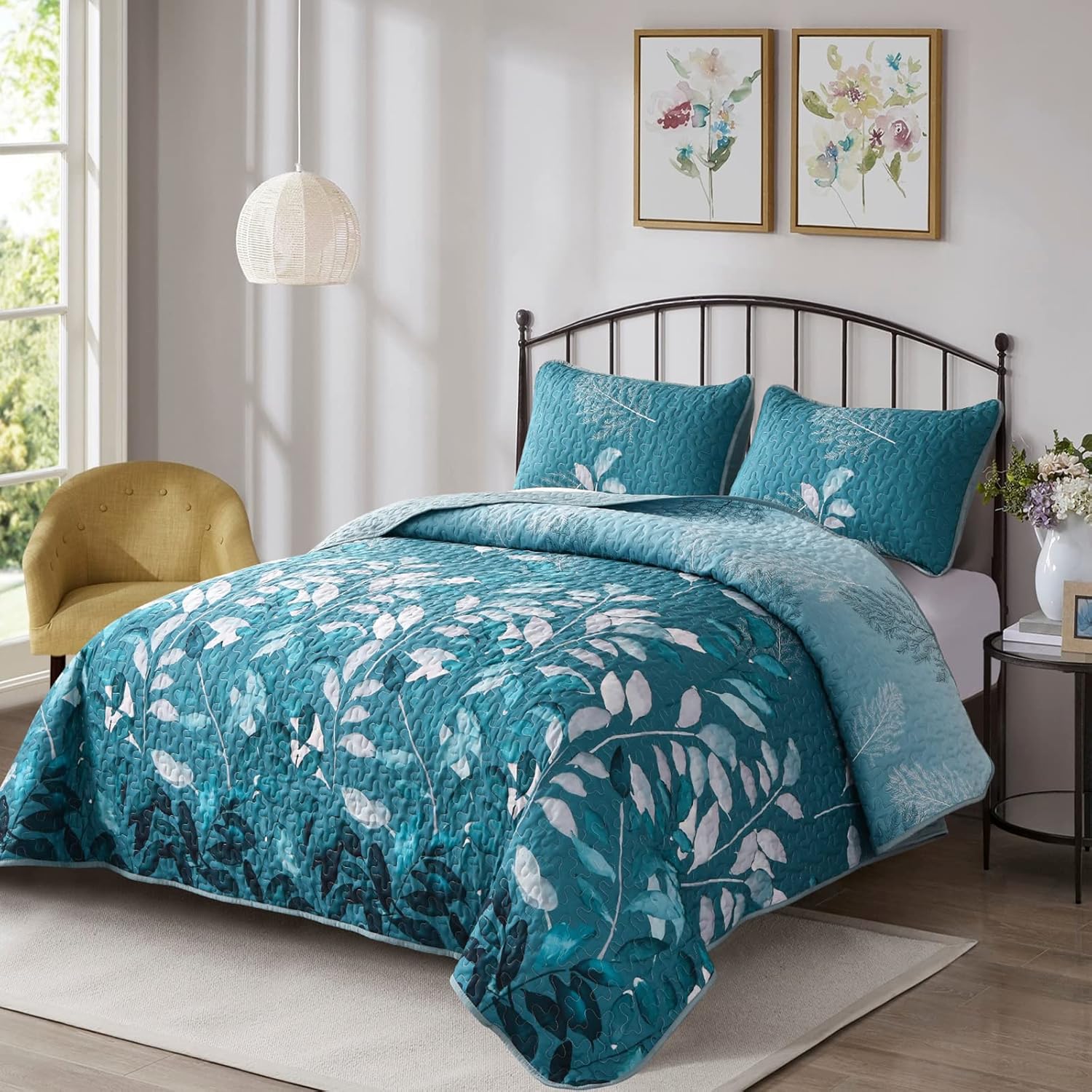 V745-MAC080329Q13U-190954-01 Decadent Quilted Coverlet and Pillowcases Set: Experience Supreme Comfort - Queen size - Image 2
