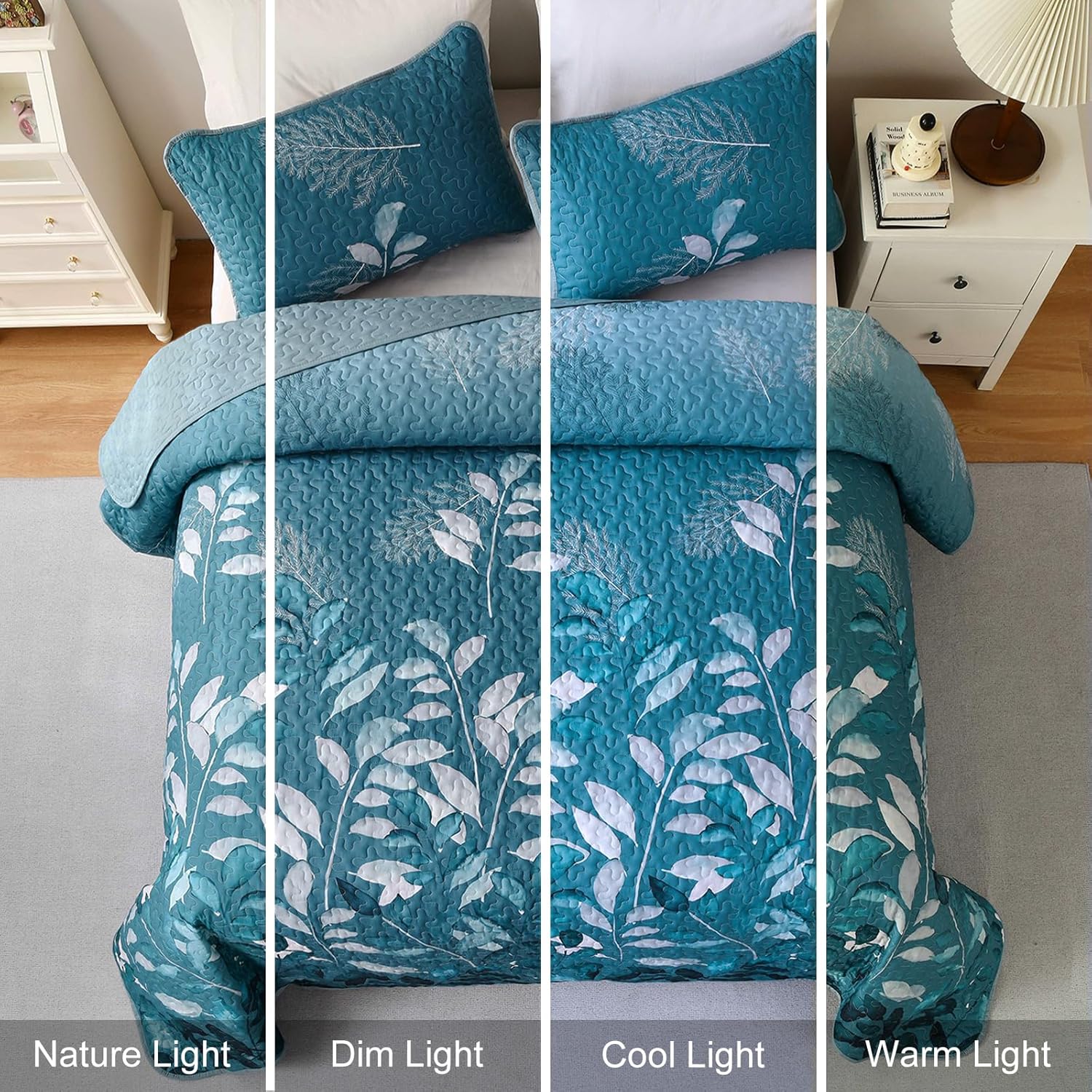 V745-MAC080329Q13U-190954-02 Decadent Quilted Coverlet and Pillowcases Set: Experience Supreme Comfort - Queen size - Image 3