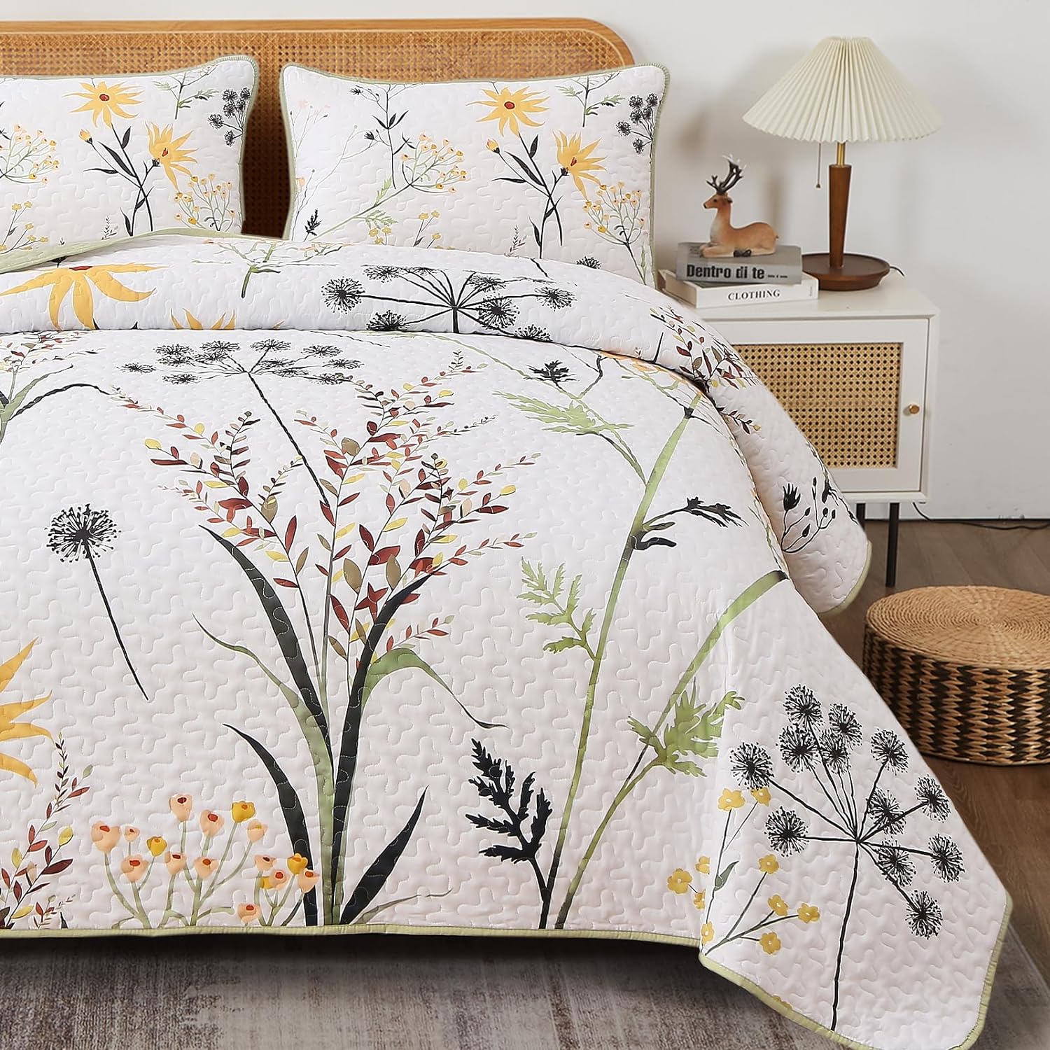 V745-MAC080487Q13U-190927-03 Decorative Quilted Coverlet and Pillowcases Set: Elevate Your Home Decor - Queen size - Image 4
