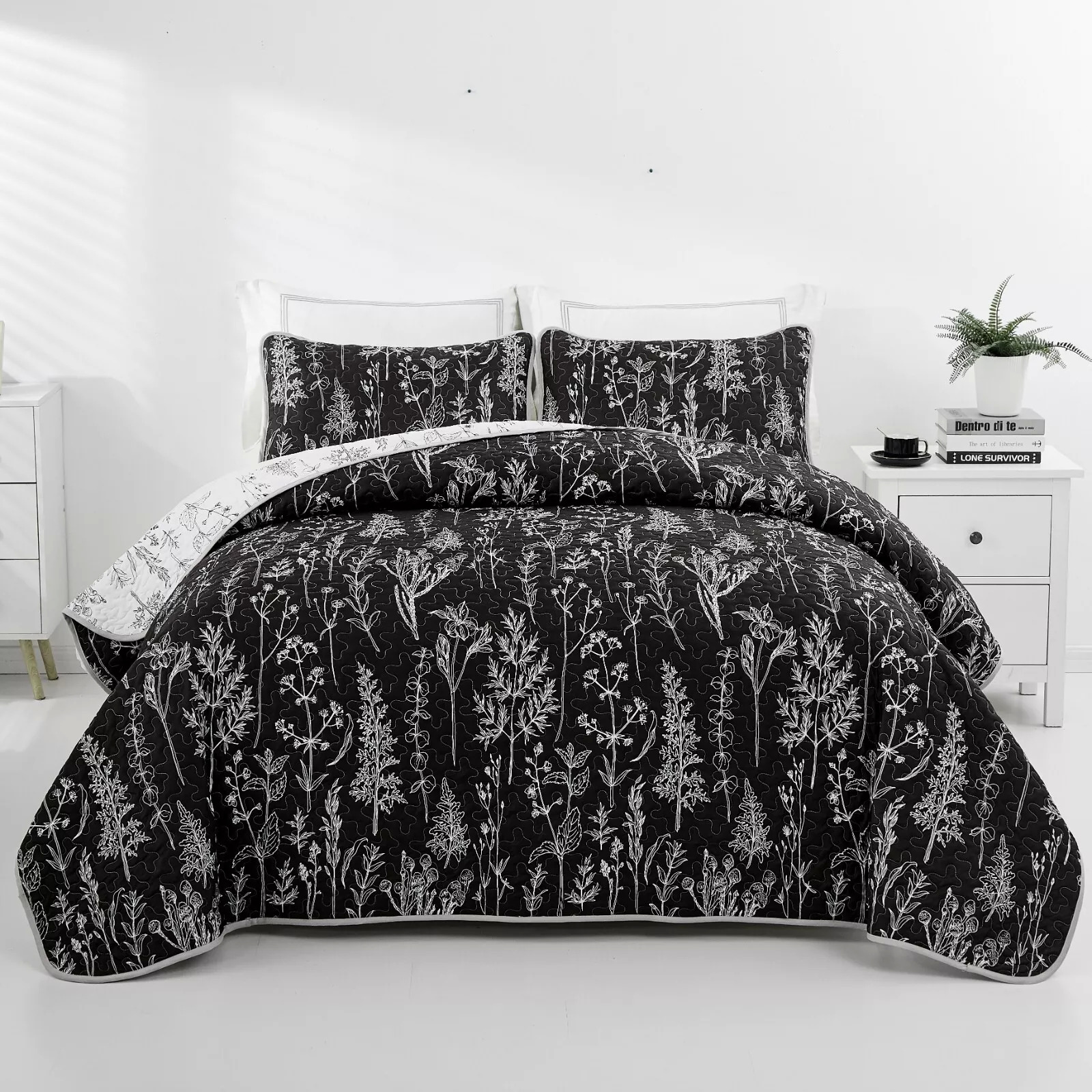 V745-MAC090241Q13U-190950-04 Cultured Quilted Coverlet and Pillowcases Set: Style Meets Functionality - Queen size - Image 5