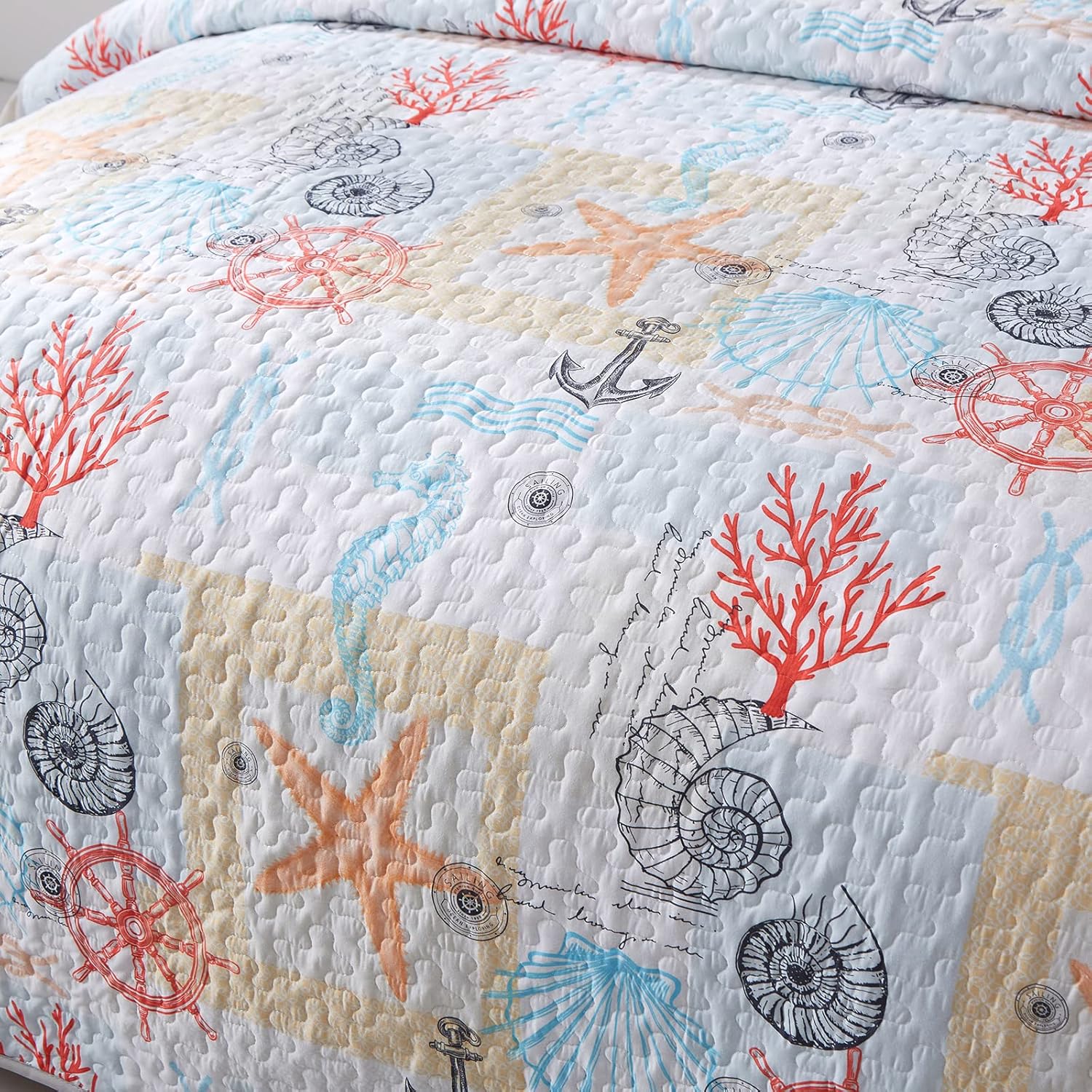 V745-MAC090269Q13U-190916-05 Decorative Quilted coverlet and pillowcovers set: Enhance Your Home Decor - Queen size - Image 6