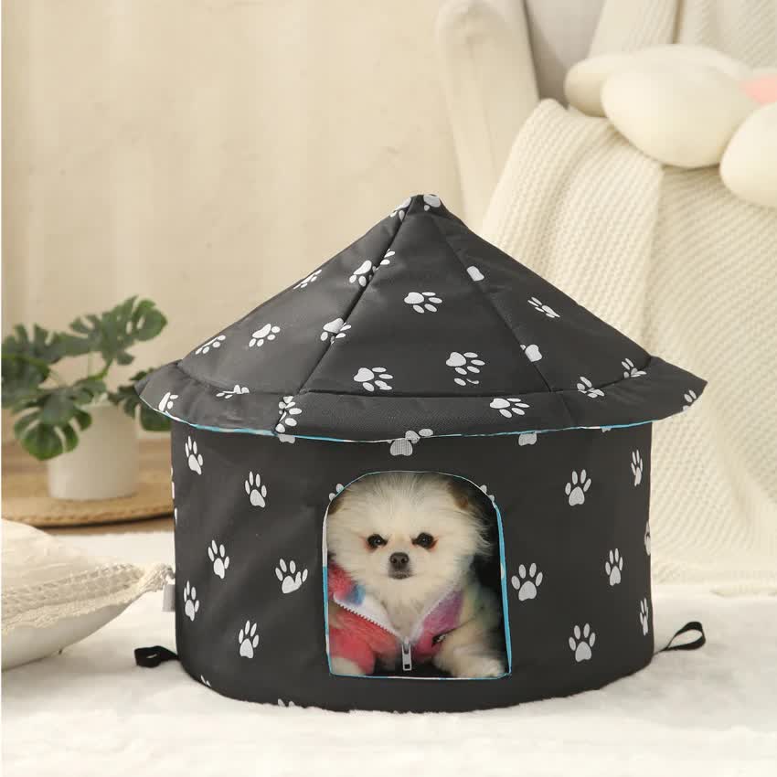V888-ELOSUNG10206-204405-00 Outdoor Waterproof Cat House - Insulated, Weatherproof, Warm Shelter for Cats, Ideal for Winter Protection, Size: S 35*40cm - Image 1