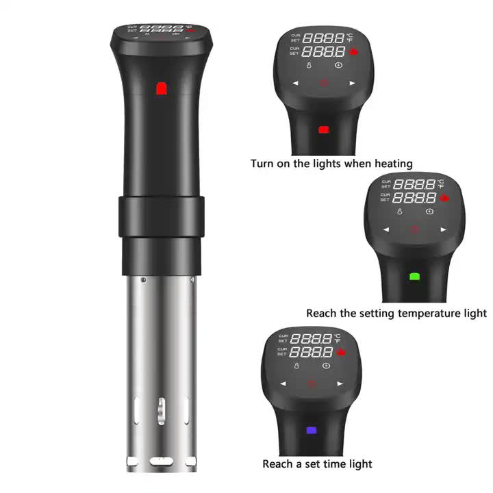V888-ELOSUNG12173-210673-00 Sous Vide Precision Cooker - Low Temperature Slow Cooker, 1100W Accurate Temperature Control, Includes Recipe for Perfect Steak - Image 1