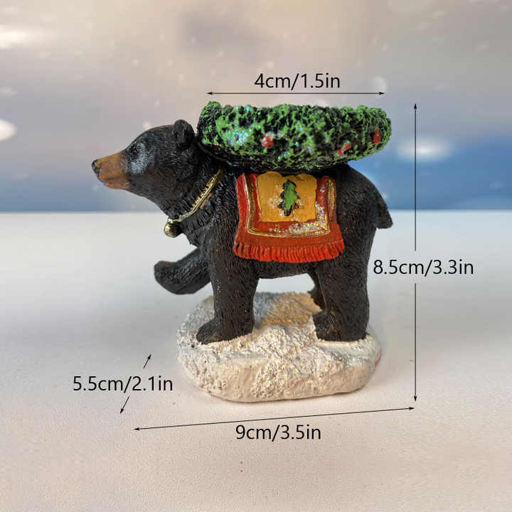 V888-ELOSUNG12460-211772-04 Bear With Candlestick In Hand Candle Holder – Unique Aromatherapy Table Decor - Image 5