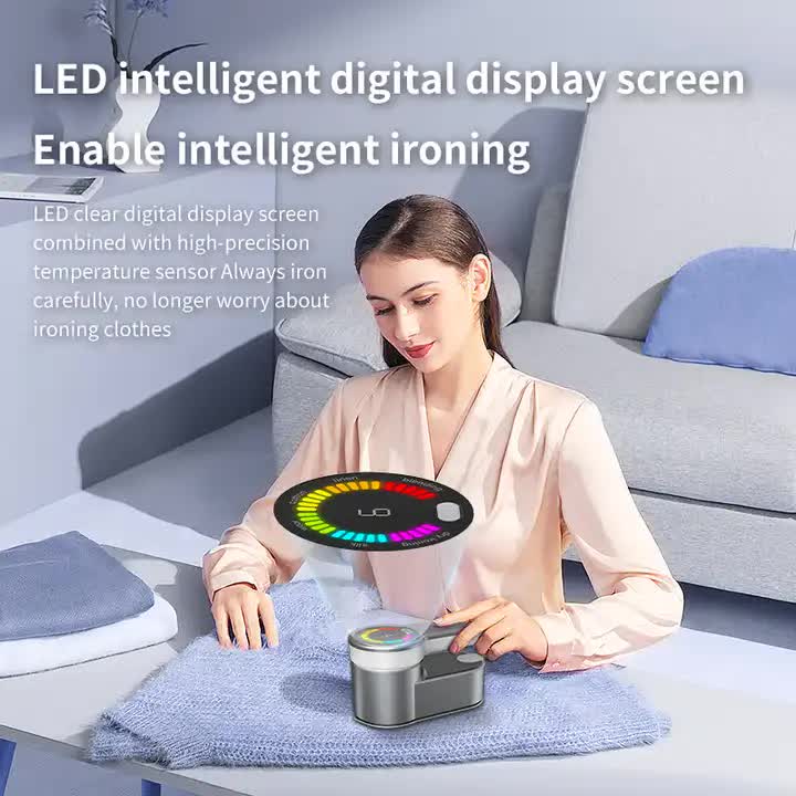 V888-ELOSUNG13015-210046-01 Yellow Portable Handheld Garment Steamer | Mini Steam Iron for Home & Dorm Use | Compact Clothes Steaming Iron - Image 2