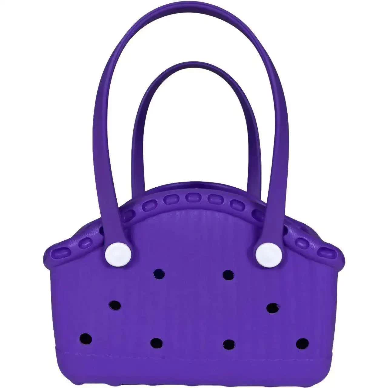 V888-ELOSUNG13631-212347-00 Purple Portable EVA Pet Handbag - DIY Custom Decoration Carrier for Small Pets, Beach, and Outdoor Use (Large Capacity) - Image 1