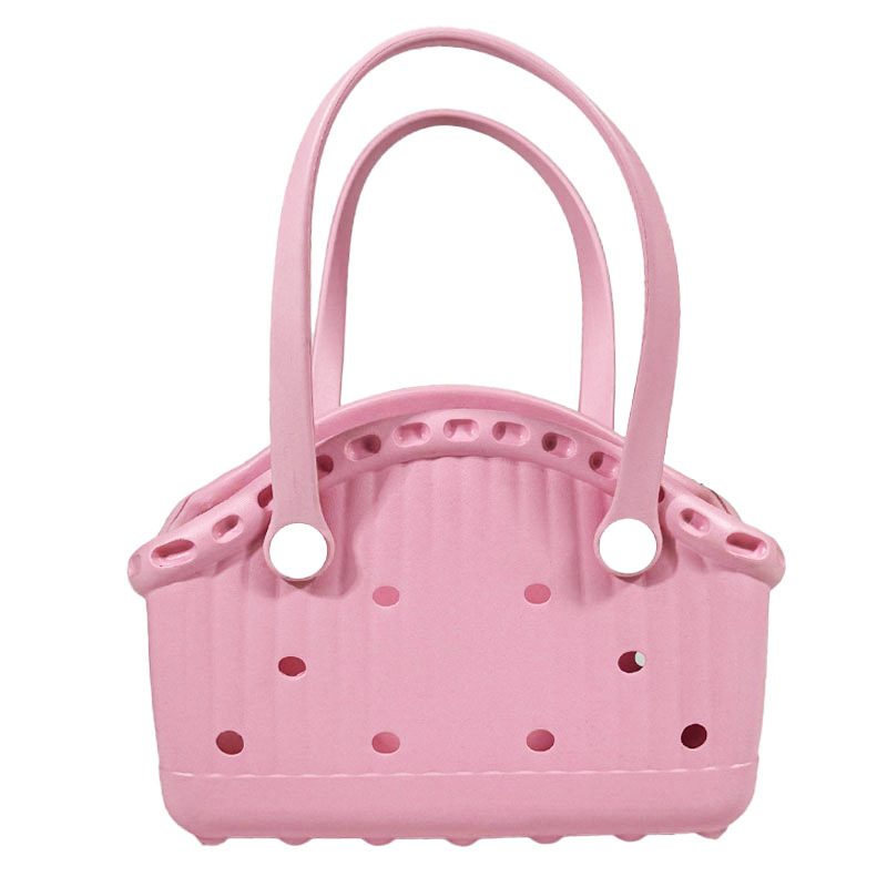 V888-ELOSUNG13632-212348-00 Pink Portable EVA Pet Handbag - DIY Custom Decoration Carrier for Small Pets, Beach, and Outdoor Use (Large Capacity) - Image 1