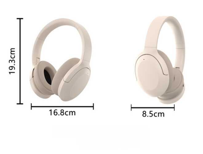 V888-ELOSUNG15078-211975-01 Pink P3965 Foldable Bluetooth 5.3 ANC Wireless Over-Ear Headphones with Noise Cancellation - Image 2
