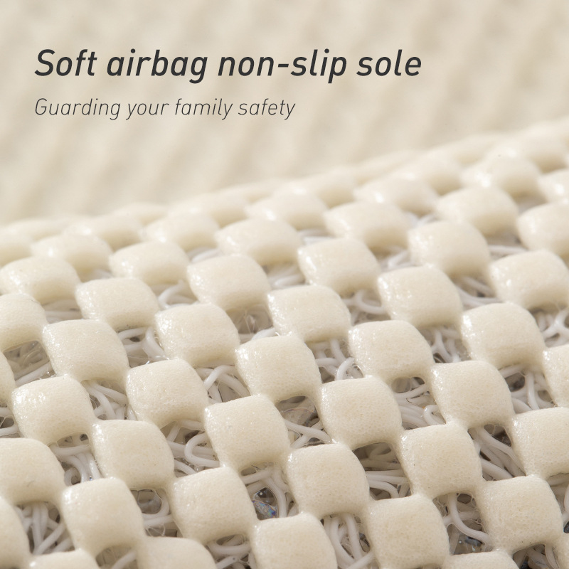 V888-ELOSUNG15209-212500-02 Brown Non-Slip Loofah-Style Bathroom Mat - Quick-Dry and Soft 44*75cm - Image 3