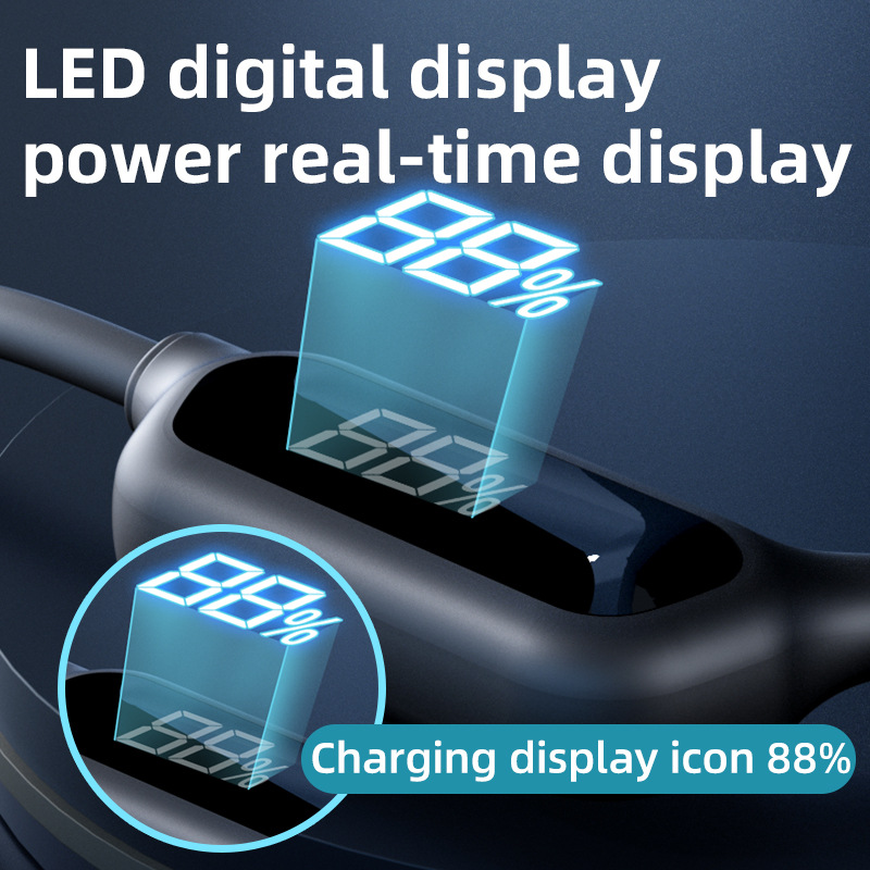 V888-ELOSUNG15691-215109-04 White Waterproof Bone Conduction Bluetooth Headset - 32GB Memory, Lightweight & Durable for Sports - Image 5