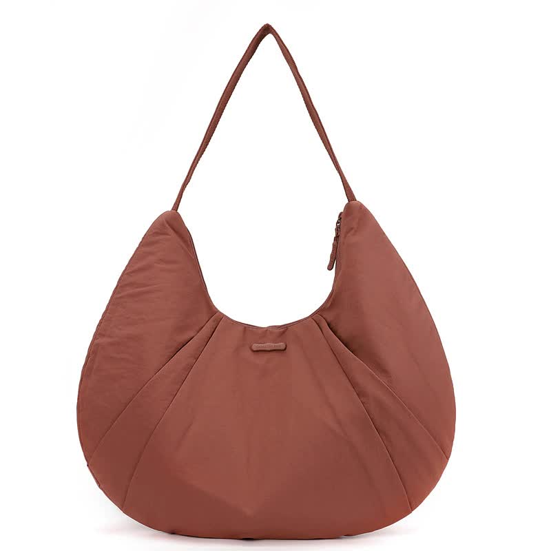 V888-ELOSUNG15748-215555-00 Raspberry Red Waterproof Nylon Lightweight Tote Shoulder Bag - Stylish and Spacious for Daily Commute and Outdoor Activities - Image 1