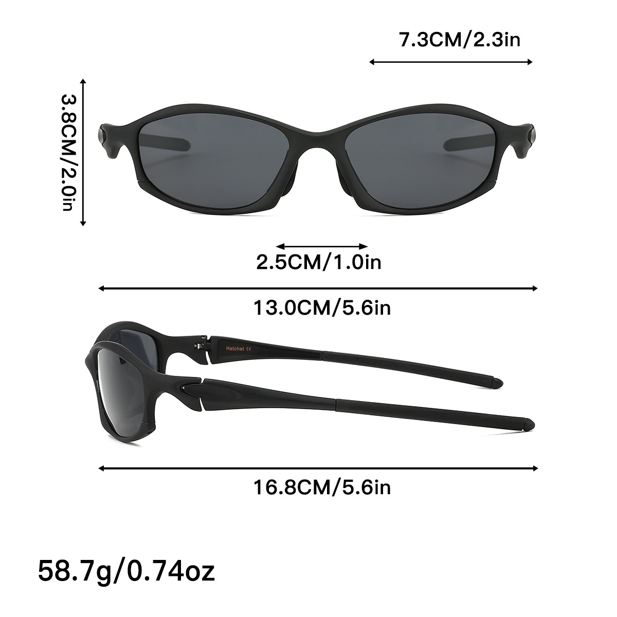 V888-ELOSUNG16539-216523-02 Light Blue Lens Stylish Sports Sunglasses with UV Protection, for Outdoor Activities - Image 3