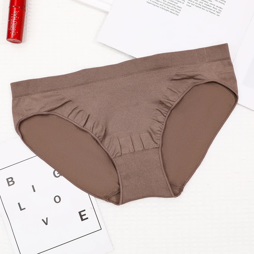V888-ELOSUNG16929-225010-00 S Coffee 3-Pack Seamless Stretch Bikini Panties - Soft & Breathable Women's Underwear - Image 1