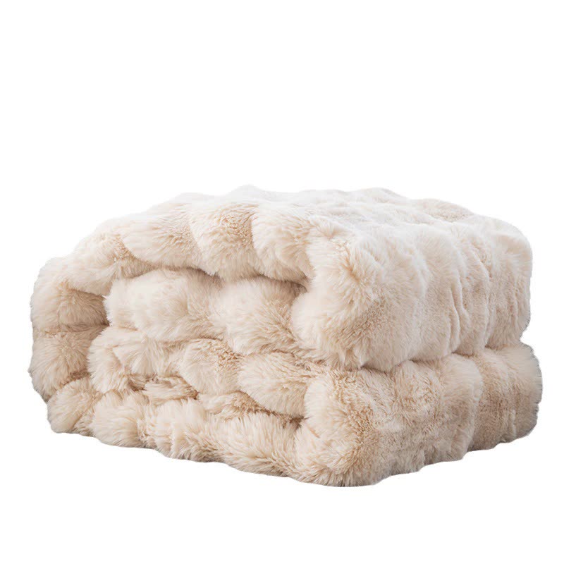 V888-ELOSUNG18045-225837-04 Dark Brown 100*160cm Plush Toscana Throw Blanket - Soft Flannel Fleece for All Seasons, Perfect for Couch & Bed - Image 5
