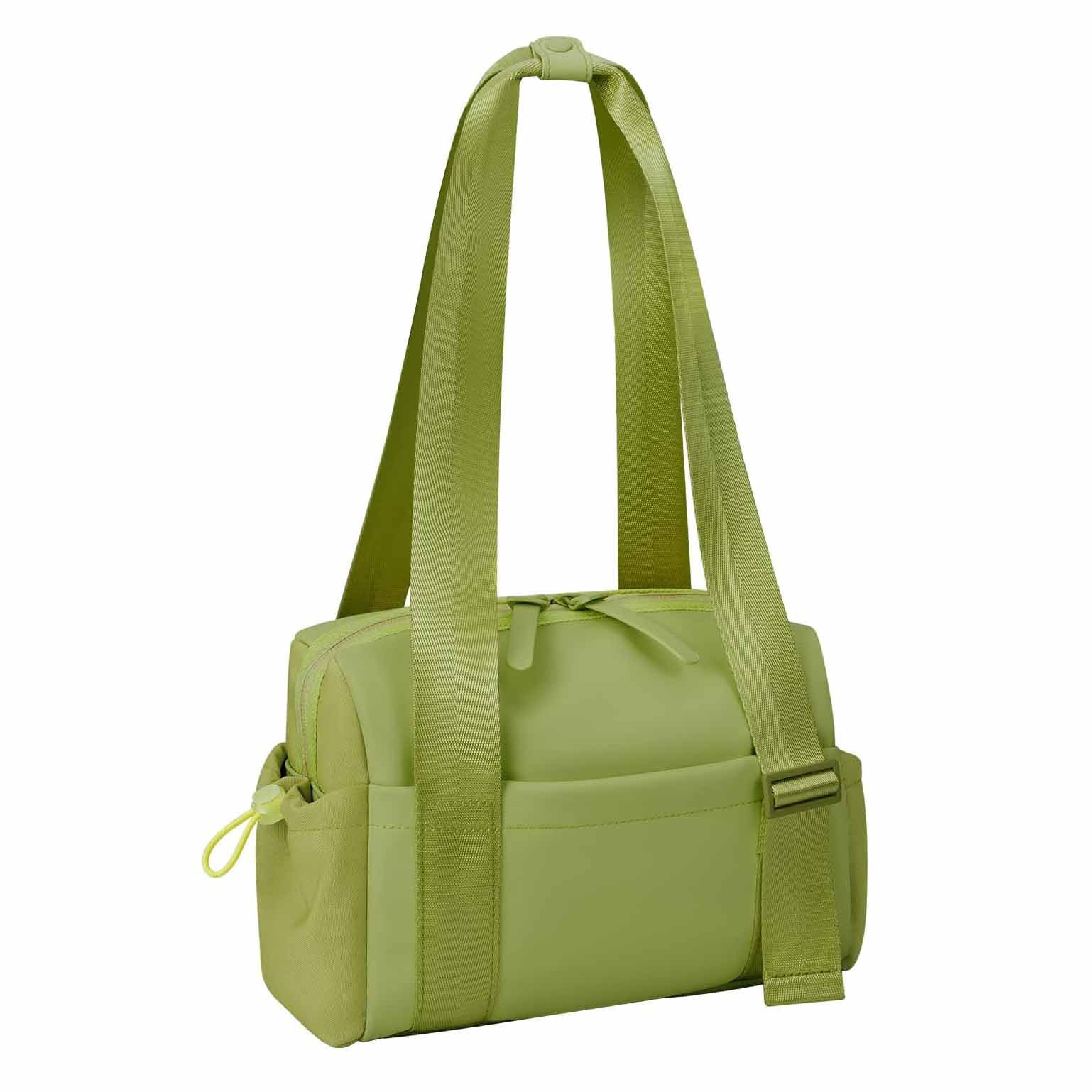V888-ELOSUNG18214-202504281530-00 Stylish Green Mini Gym Bag & Travel Tote - Compact Duffel with Wet Pocket, Luggage Sleeve & Multiple Compartments - Image 1