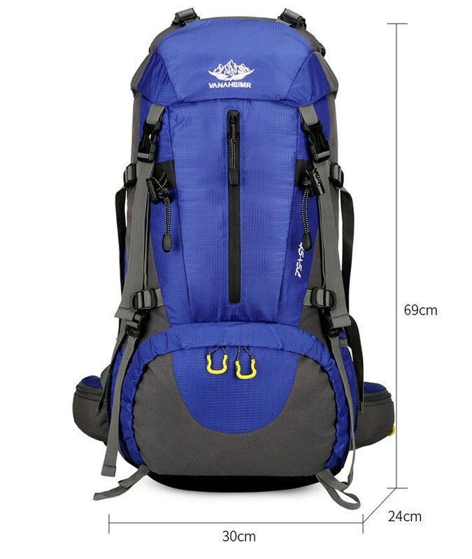 V888-ELOSUNG18337-202506301130-05 Blue 36-55L Outdoor Hiking Backpack - Durable Water Resistant Travel Bag for Trekking, Camping, and Adventure - Image 6