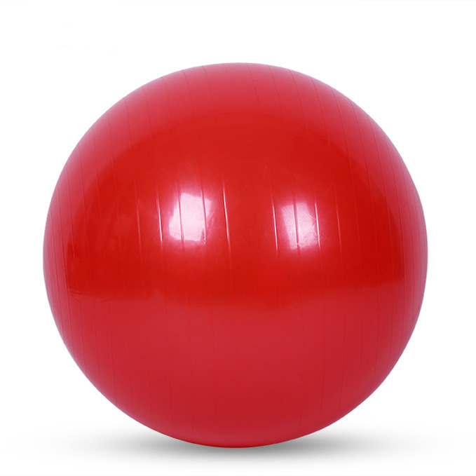 V888-ELOSUNG19062-226048-00 Red 65cm Anti-Burst Yoga Exercise Ball for Pilates & Core Strength - Image 1