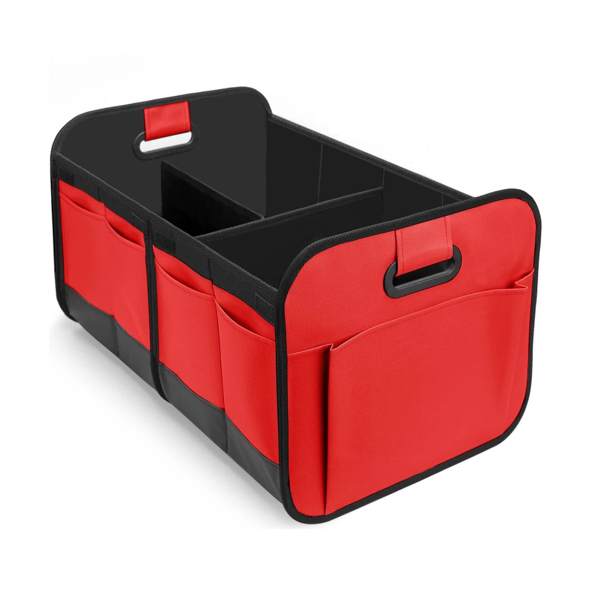 V888-ELOSUNG20372-226831-00 Foldable Fabric Car Trunk Organizer - Collapsible Storage Box for Vehicle Organization 60x37x31cm - Image 1