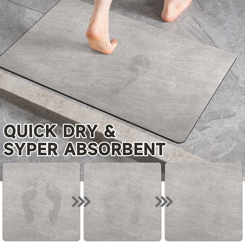 V888-ELOSUNG20627-202502261708-01 Brown Quick-Dry Absorbent Non-Slip Bath Rug for Bathroom, Kitchen & Entryway 50x80cm - Image 2