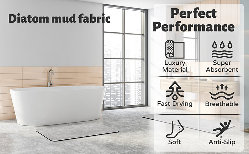 V888-ELOSUNG20627-202502261708-02 Brown Quick-Dry Absorbent Non-Slip Bath Rug for Bathroom, Kitchen & Entryway 50x80cm - Image 3