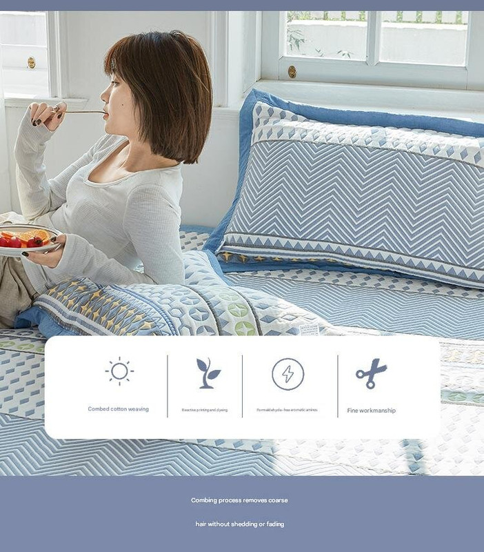 V888-ELOSUNG20675-202502281051-01 Orange letters Soft Cotton Gauze Pillowcase Set - Breathable, Non-slip, Extra Large (Pillow Core Not Included)56x80cm - Image 2