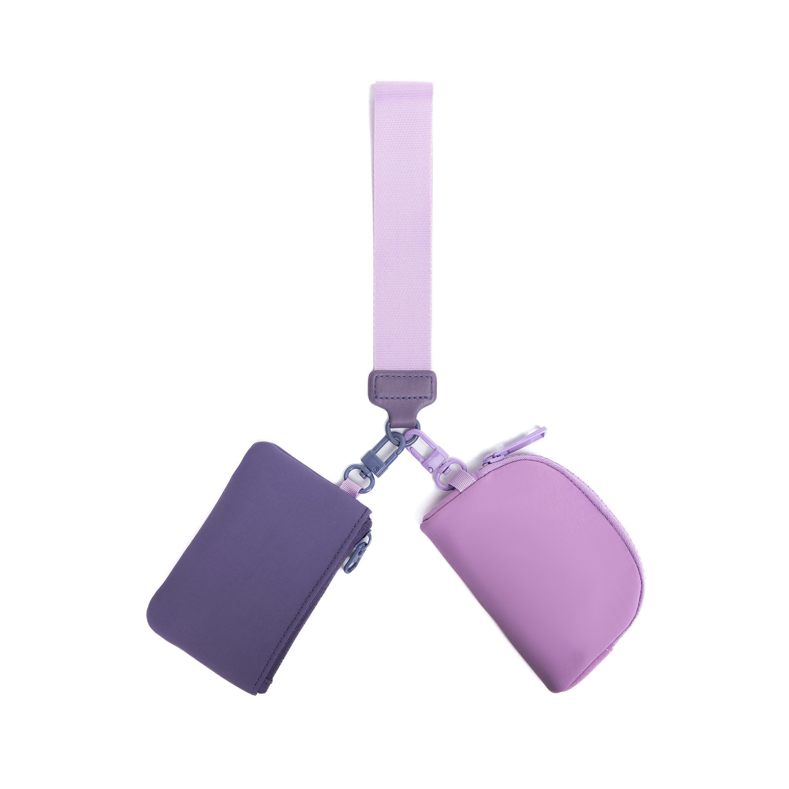 V888-ELOSUNG20941-202503121451-00 Purple Stylish Mini Wristlet Wallet - Nylon, Multi-Compartment Design - Image 1