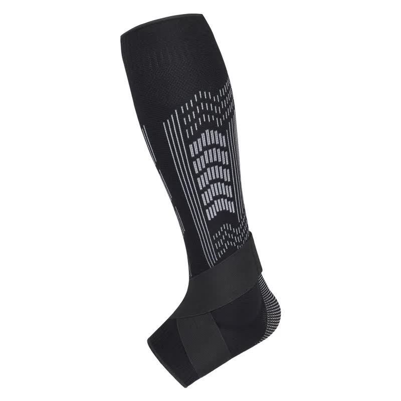 V888-ELOSUNG21066-226050-00 Size L 1 Pair Black Compression Calf Sleeves for Sports - Adjustable Support for Running, Soccer, Hiking & More - Image 1