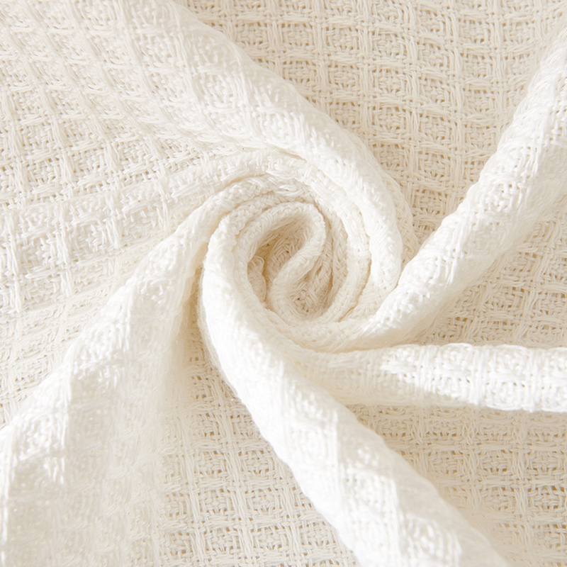 V888-ELOSUNG21102-225974-02 180*180CM White Premium Polyester Sofa Throw Blanket, 180x180 cm, Multi-Seasonal Use, Sofa Protector - Image 3