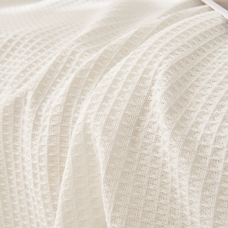 V888-ELOSUNG21109-225981-04 180*260CM White Premium Polyester Sofa Throw Blanket, Multi-Seasonal Use, Sofa Protector - Image 5