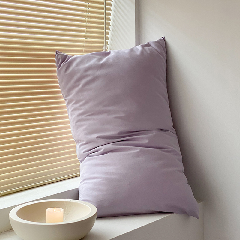 V888-ELOSUNG21523-202503031015-03 Grey 100% Cotton Pillowcase Set - Envelope Closure(without pillow core) - Image 4