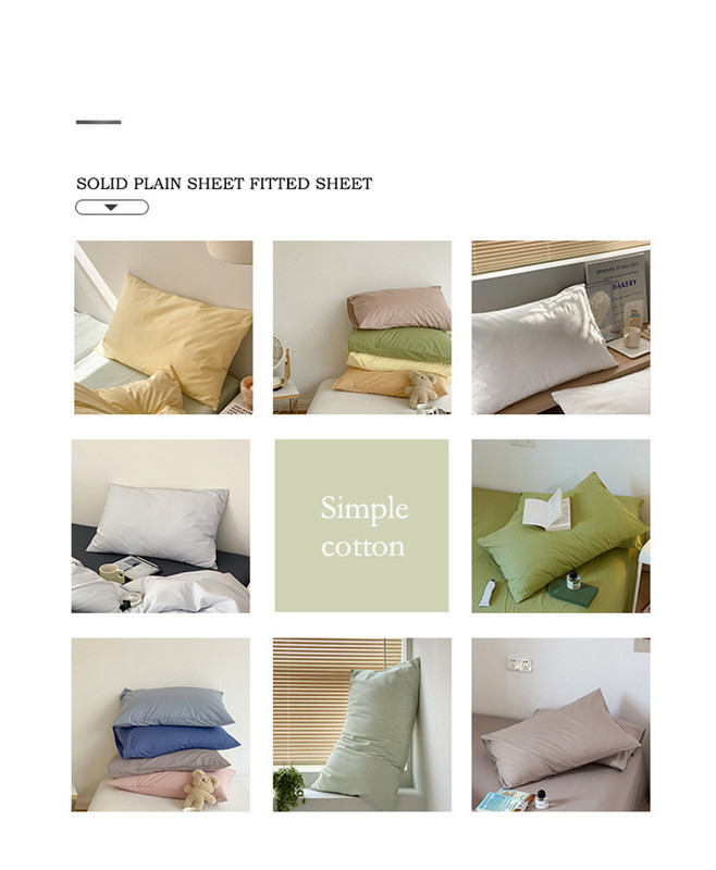 V888-ELOSUNG21530-202503031020-02 Green 100% Cotton Pillowcase Set - Envelope Closure(without pillow core) - Image 3
