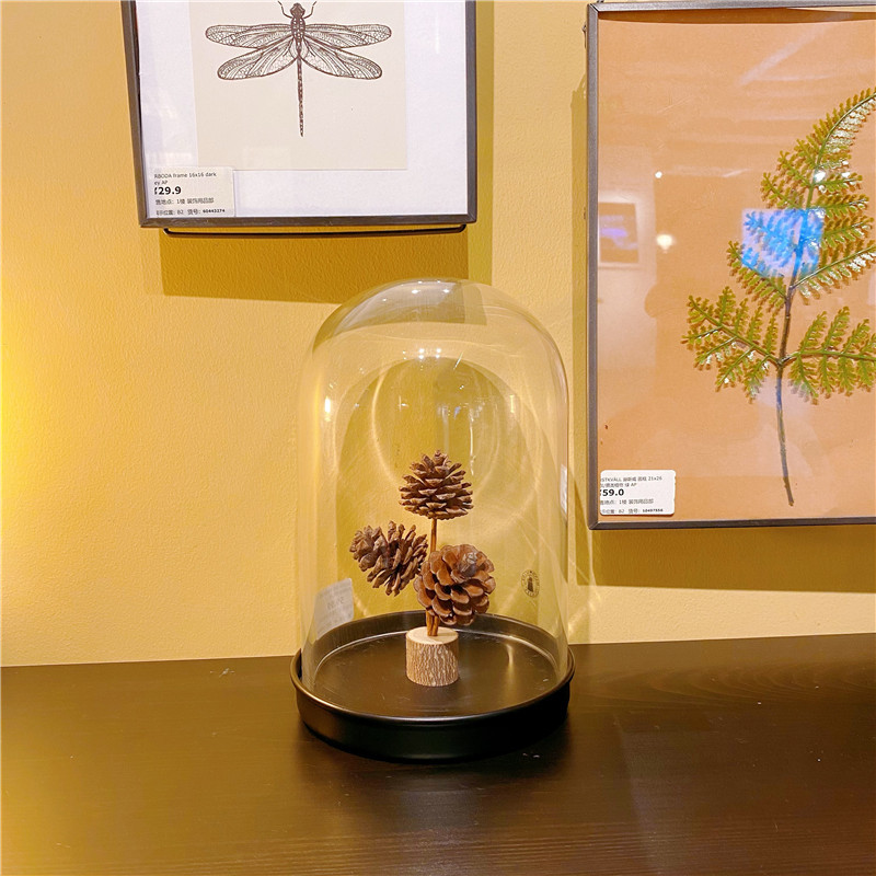 V888-ELOSUNG21550-202503041405-02 Brown Rustic Forest-Style White Frost Pine Cone Ornaments - Elegant 10-12cm Synthetic Resin Craft - Image 3