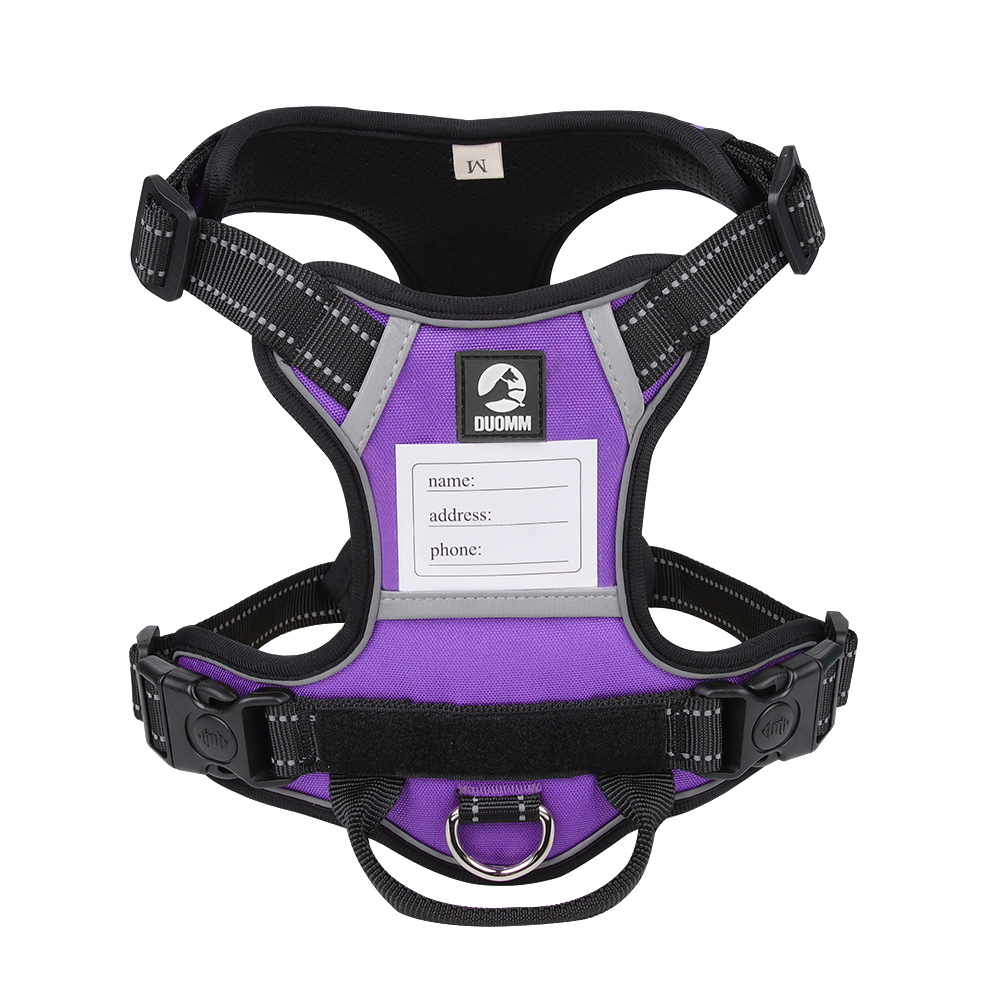 V888-ELOSUNG21886-202503131521-00 Size XL Purple Reflective No-Pull Dog Harness - Adjustable & Durable for Large Breeds, Anti-Escape Design - Image 1