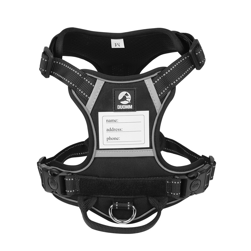 V888-ELOSUNG21889-202503131521-00 Size XL Black Reflective No-Pull Dog Harness - Adjustable & Durable for Large Breeds, Anti-Escape Design - Image 1