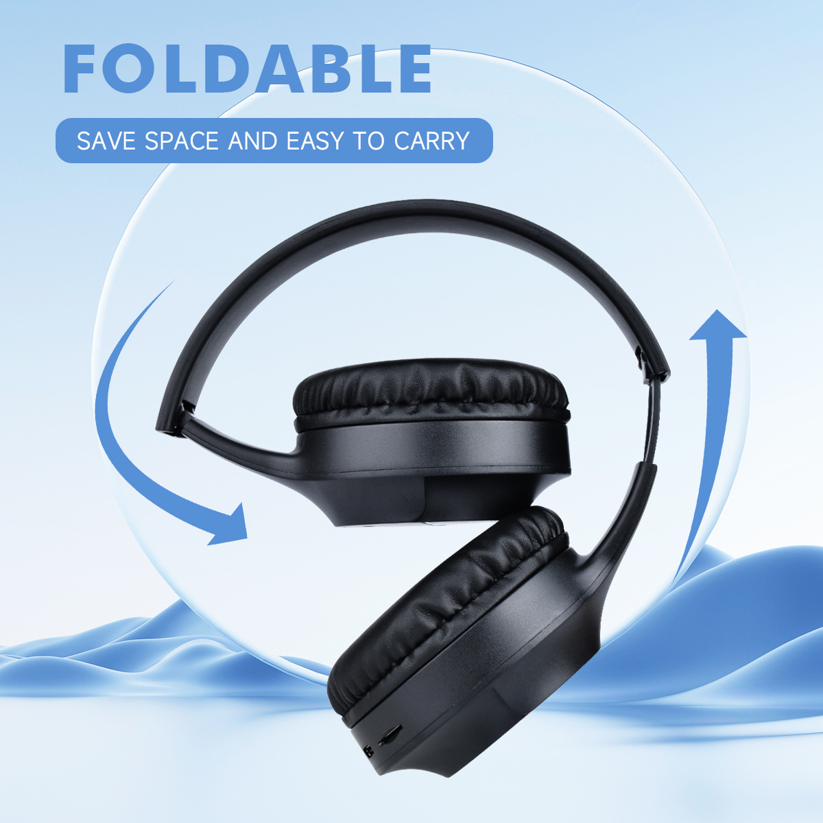 V888-ELOSUNG22218-202503211549-01 Pink Wireless Gaming Headphones with Lights - Foldable Design, 40mm Drivers, Comfortable - Image 2