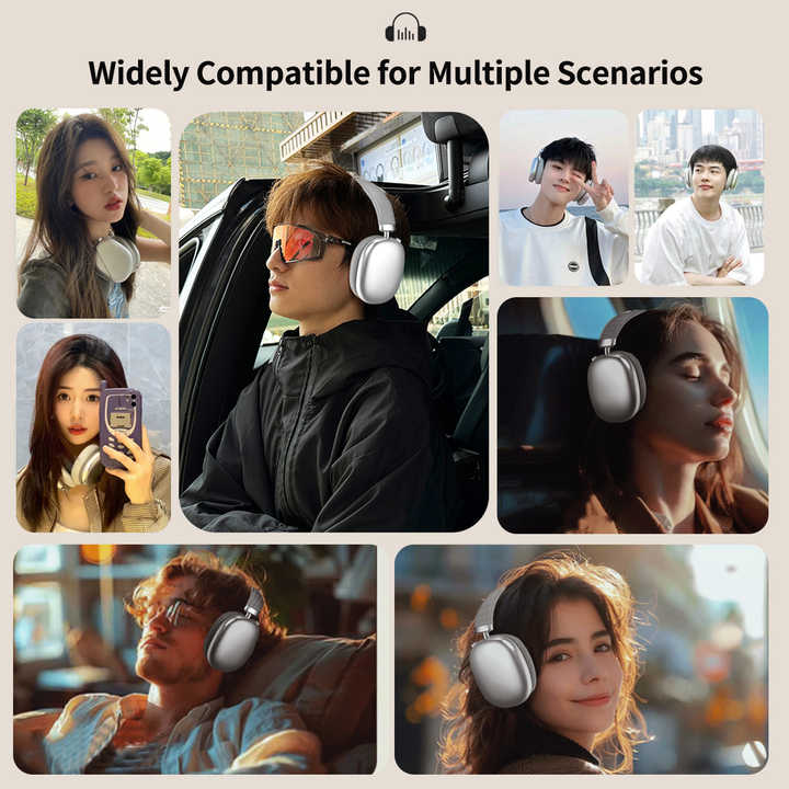 V888-ELOSUNG22622-202503282031-01 Pink Wireless Over-Ear Headphones - Bluetooth 5.3, Knob Control - Image 2