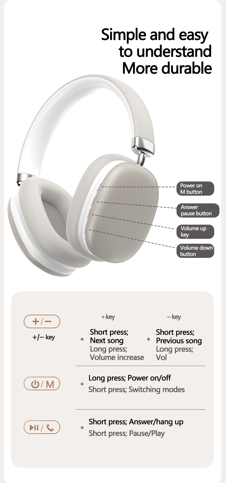 V888-ELOSUNG23012-202503211711-14 Purple Wireless Bluetooth Headphones - Over-Ear, Deep Bass, Foldable, Long Battery Life - Image 15