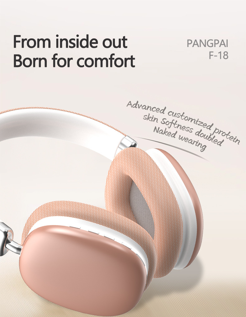 V888-ELOSUNG23013-202503211711-06 Pink Wireless Bluetooth Headphones - Over-Ear, Deep Bass, Foldable, Long Battery Life - Image 7