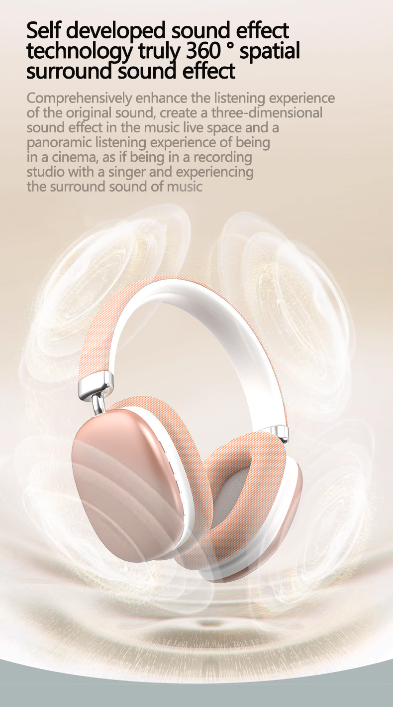 V888-ELOSUNG23013-202503211711-10 Pink Wireless Bluetooth Headphones - Over-Ear, Deep Bass, Foldable, Long Battery Life - Image 11