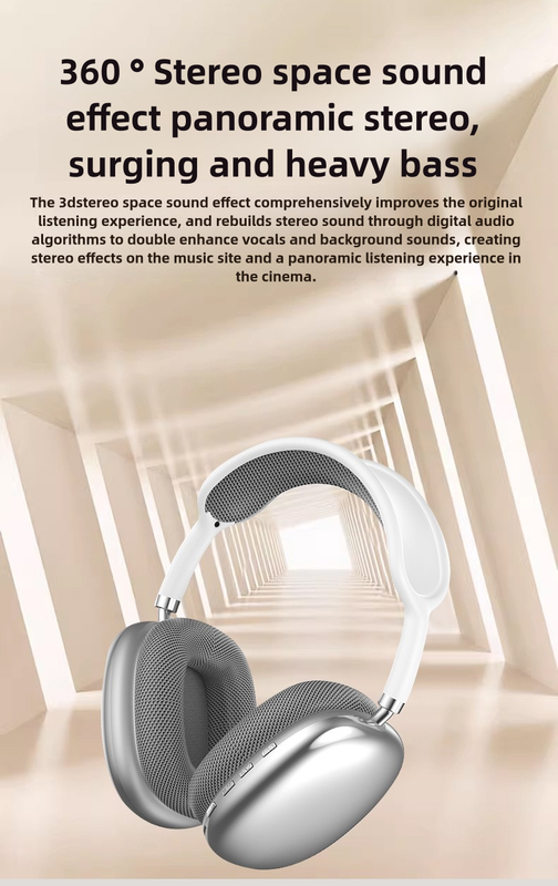 V888-ELOSUNG23025-202503211722-02 Pink Immersive 3D Audio Headphones - Wireless Over-Ear Comfort, Type-C Charging - Image 3