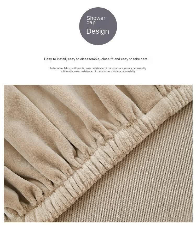 V888-ELOSUNG23057-202503211530-07 2 Pcs Black Elegant Polyester Sofa Cover - Full Protection Against Cat Scratches & Wear - Image 8