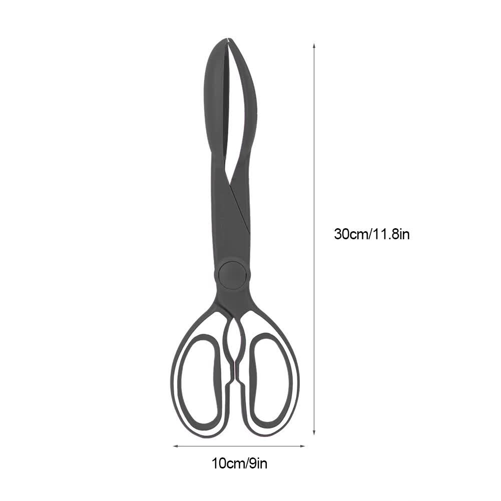 V888-ELOSUNG23336-202503271310-03 2 Pcs Black Pet Poop Scooper with Long Handle - Durable Plastic Waste Picker for Dogs and Cats - Image 4