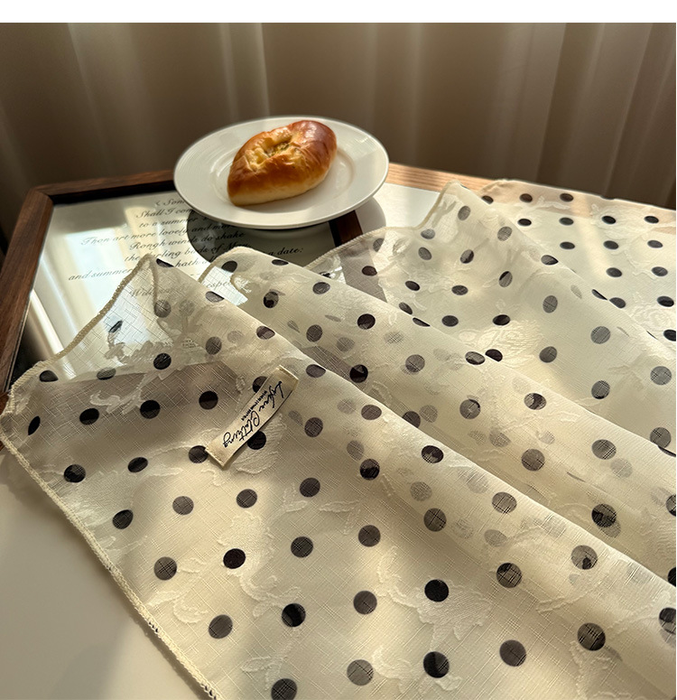 V888-ELOSUNG23642-202504141405-02 Style 3 Khaki Versatile Patterned Square Scarf | 65x65cm Lightweight Polyester Neckerchief Headband | Vintage Polka Dot & Floral - Image 3