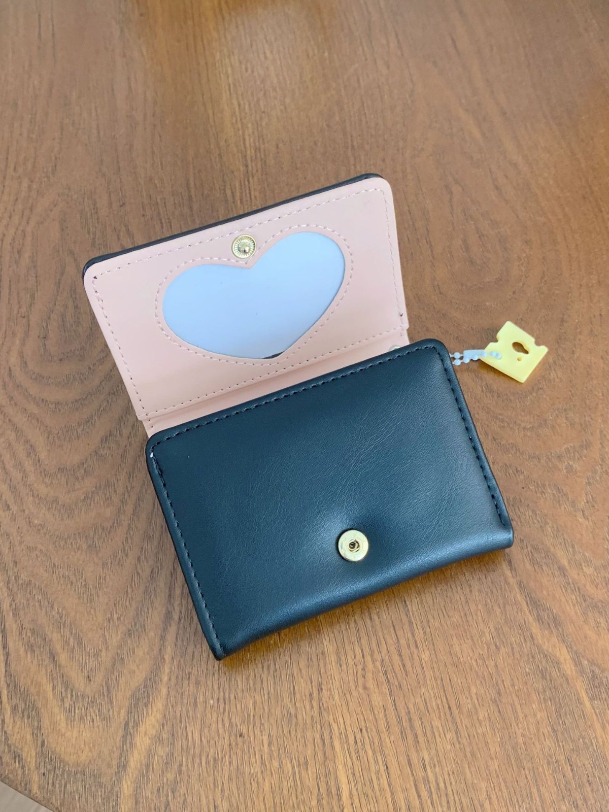 V888-ELOSUNG24464-202504031721-01 Blue 2PCS Women's Compact Short Wallet - Premium Multi-Function Mini Coin Purse with Card Slots & Zip Closure - Image 2