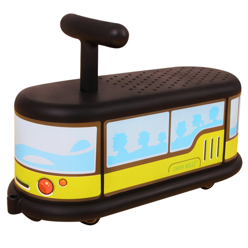 V888-ELOSUNG24916-202504211316-00 Town Bus Quiet Ride Twist Car for Toddlers - Fun Wiggle Ride-On Toy - Image 1