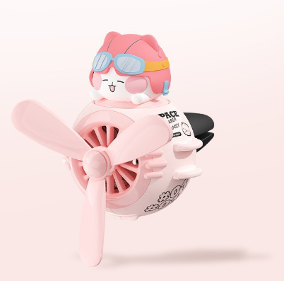 V888-ELOSUNG24955-202504211353-00 Pink Cute Car Air Vent Clip Freshener - Decorative Scent Diffuser for Automotive Interiors - Image 1