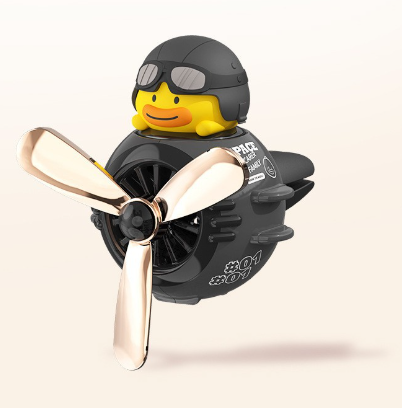 V888-ELOSUNG24959-202504211406-00 Dark-grey Cute Car Air Vent Clip Freshener - Decorative Scent Diffuser for Automotive Interiors - Image 1