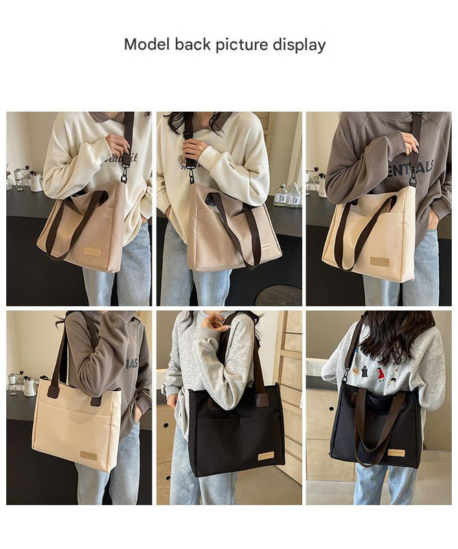 V888-ELOSUNG25002-202508041330-03 Stylish khaki canvas tote bag with detachable shoulder strap - Image 7